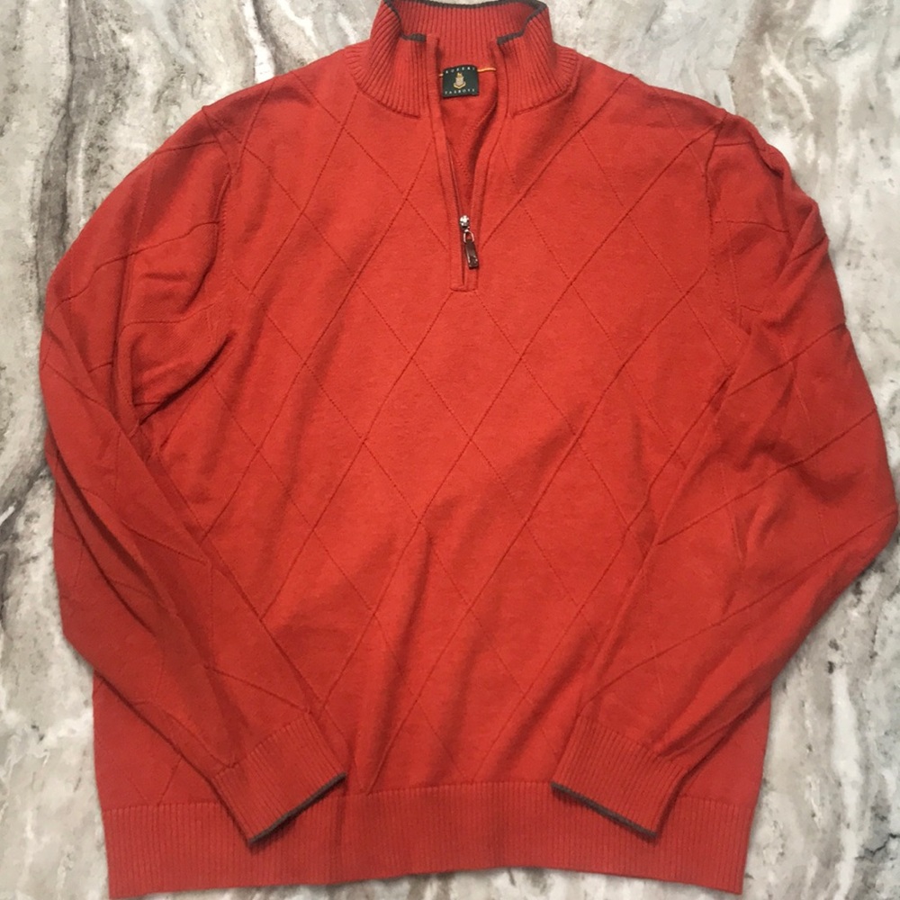 Men’s cotton cashmere sweater by Robert Talbot.